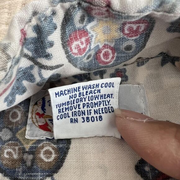 VTG Reyn Spooner Shirt Mens Small Hawaiian Short Sleeve Button Up US Flag Eagle - Picture 4 of 11